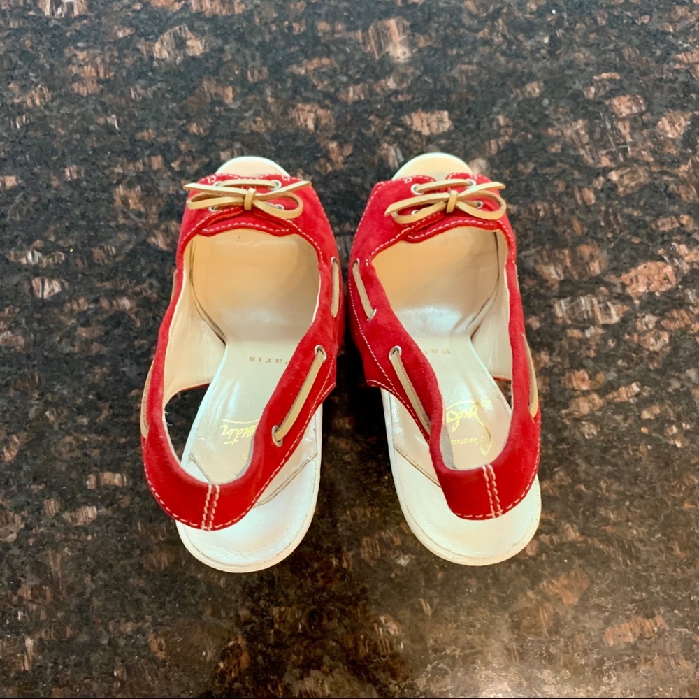 ✨SOLD✨Christian Louboutin Jefferson Peeptoe 140mm - Picture 11 of 11